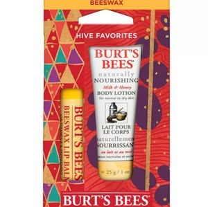 Burt's Bees Milk Honey Lip Balm & Lotion Set